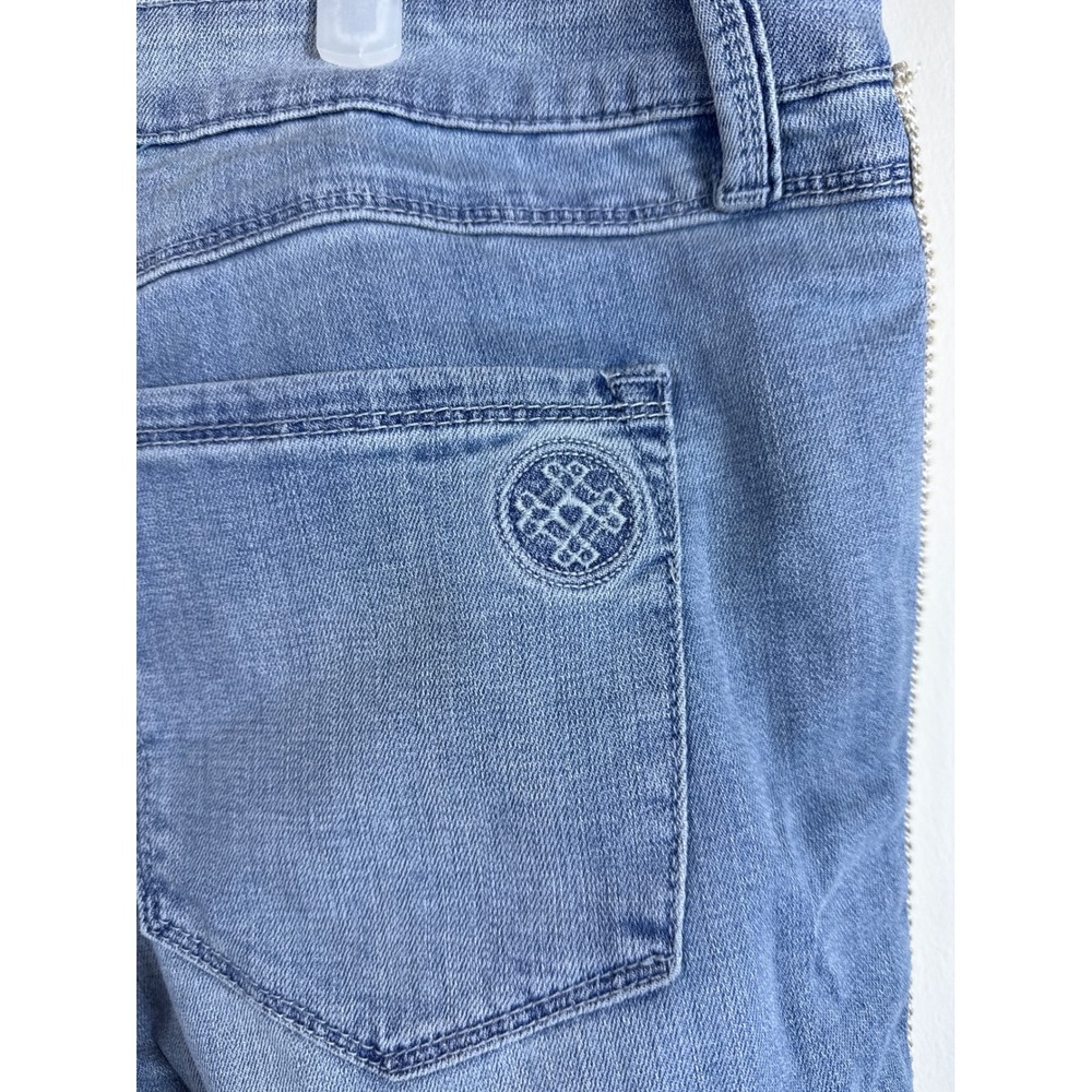 Laurie Felt Embellished Beaded Girlfriend Jeans Denim Pants Women's Plus Size 16 - Picture 9 of 12